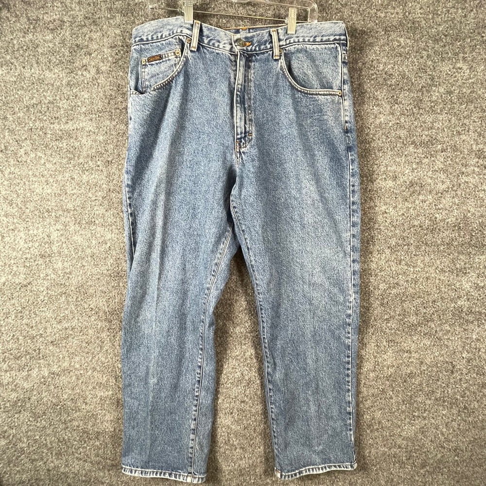 VTG Calvin Klein Jeans Mens 36x30 Blue Made in USA Straight Light Wash Denim 90s